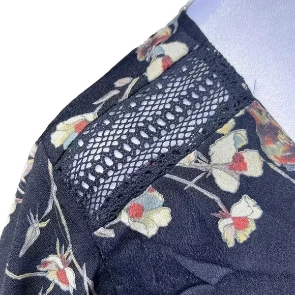 NWT Collective Concepts Navy Floral Dress Size M - Picture 4 of 9